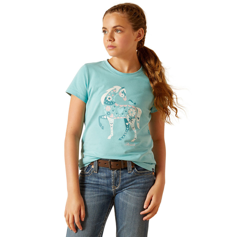 Ariat Youth Little Friend Short Sleeve T-Shirt - Marine Blue (10048557)