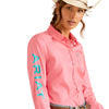 Ariat Women's Team Kirby Stretch Long Sleeve Shirt - Camellia Rose (10048752)