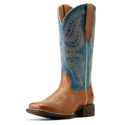 Ariat Women's Cattle Caite Stretchfit (Roasted Peanut/Regatta Blue)