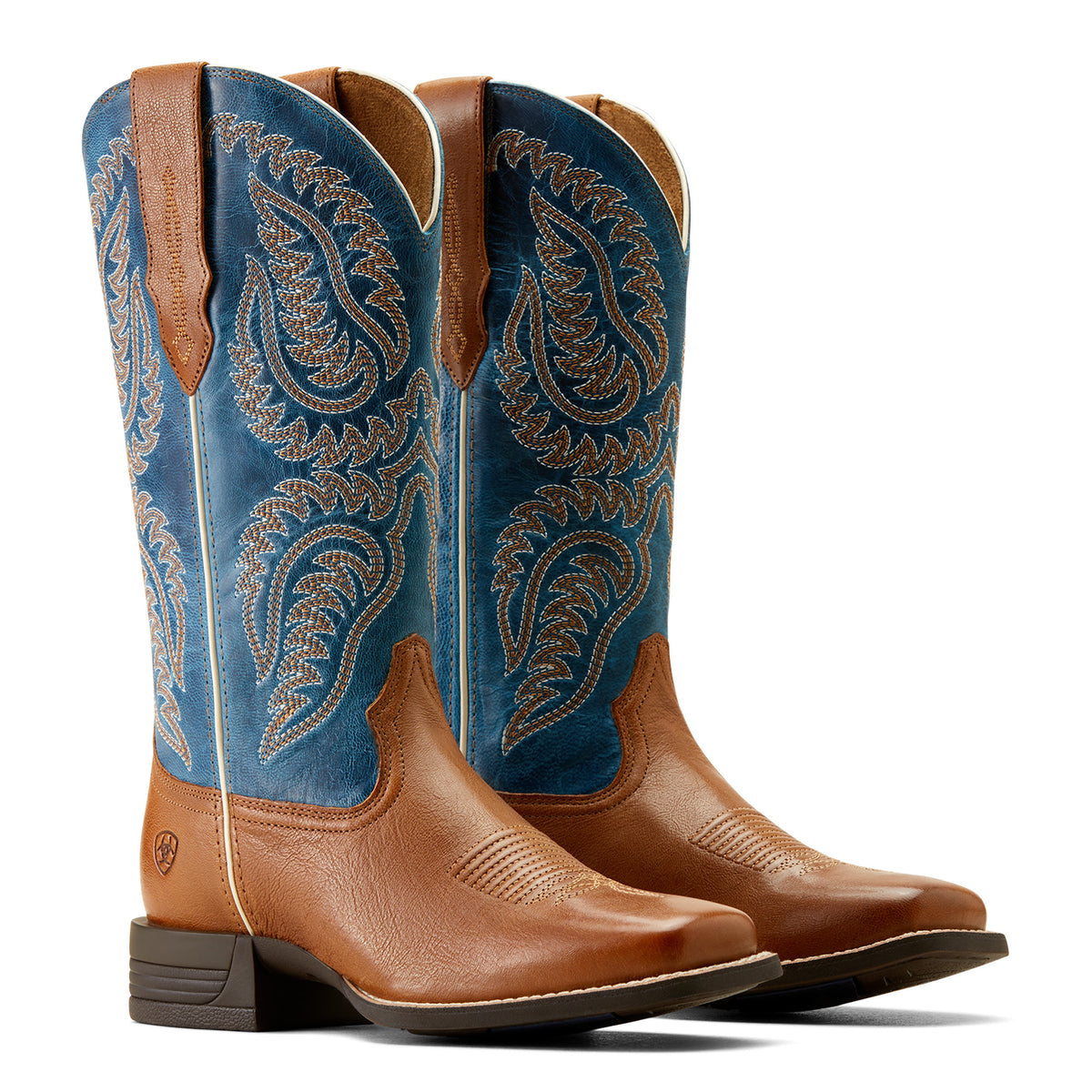 Ariat Women's Cattle Caite Stretchfit (Roasted Peanut/Regatta Blue)