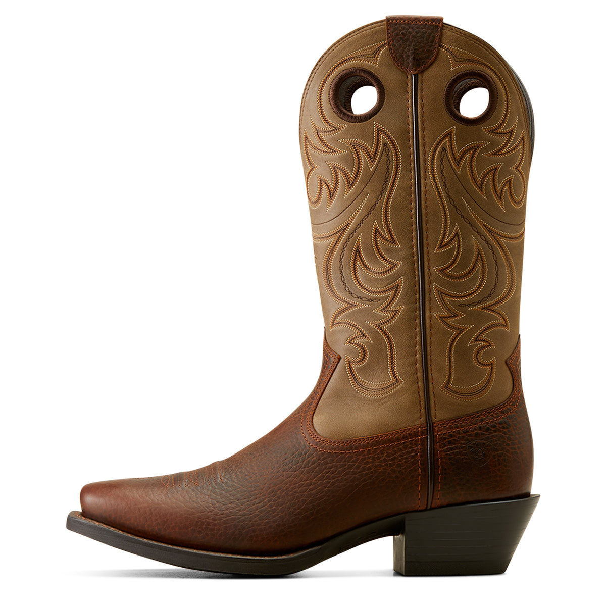 Ariat Men's Sport Square Toe (Brown Oiled Rowdy / Brown Bomber)