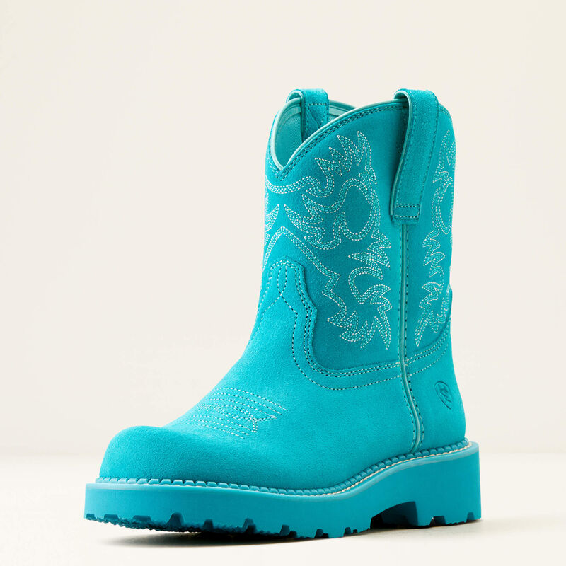 Ariat Women's Fatbaby Western Boot (Brightest Turquoise)