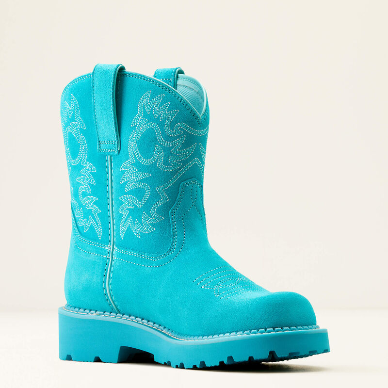 Ariat Women's Fatbaby Western Boot (Brightest Turquoise)