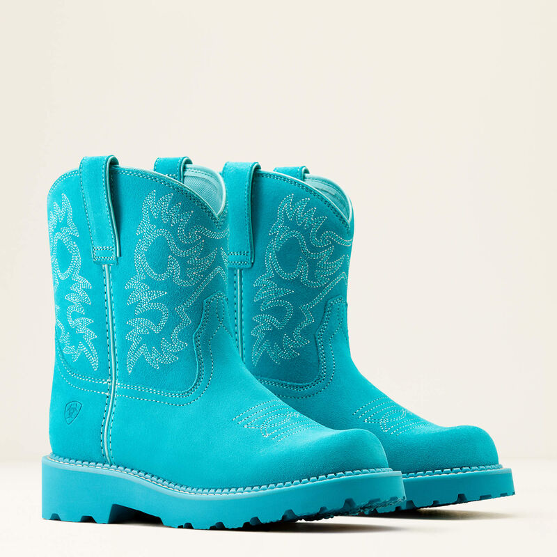 Ariat Women's Fatbaby Western Boot (Brightest Turquoise)