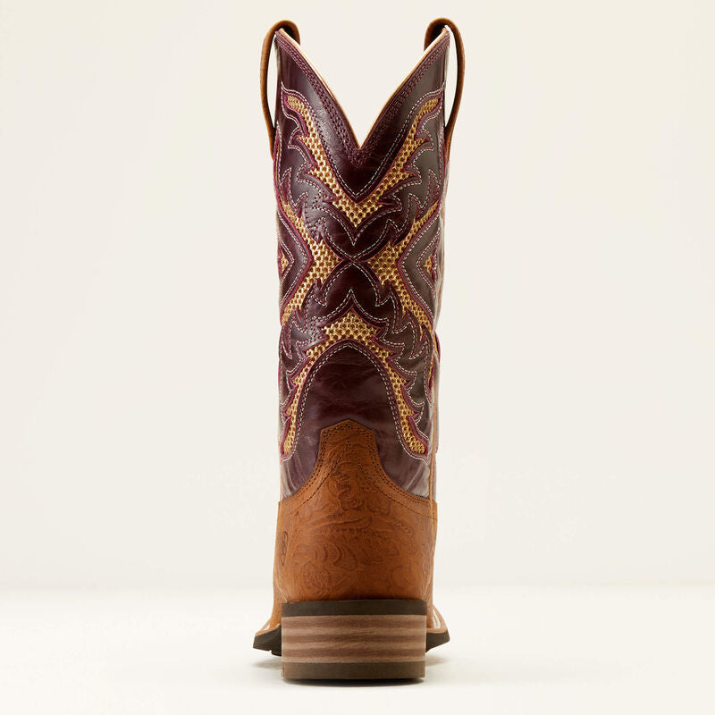 Ariat Women's San Angelo VenTEK 360 (Tooled Toasted Almond/Aged Merlot)