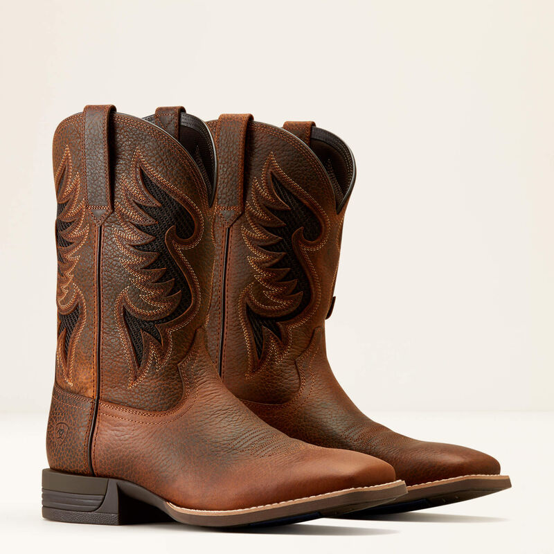 Ariat Men's Cowpuncher VentTEK Cowboy Boot (Brown Oiled Rowdy)