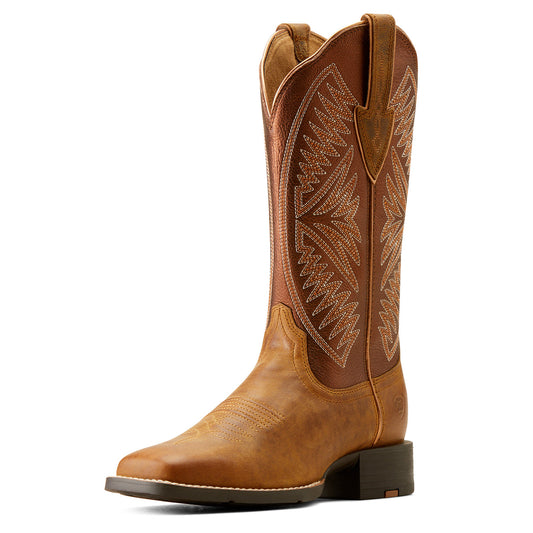 Ariat Women's Round Up Ruidoso (Pearl/Burnished Chestnut)