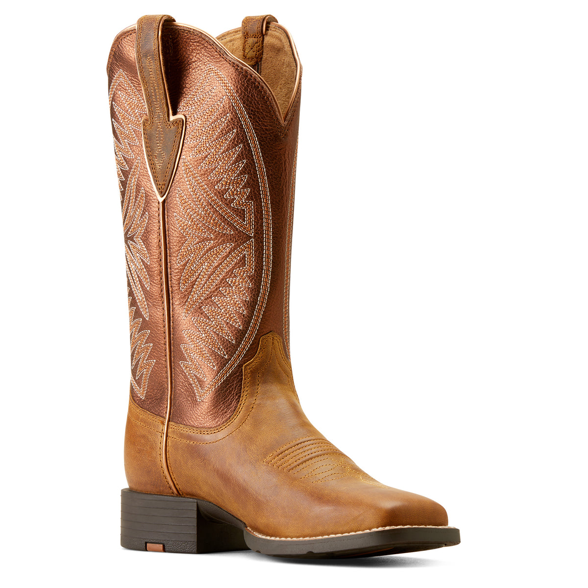 Ariat Women's Round Up Ruidoso (Pearl/Burnished Chestnut)