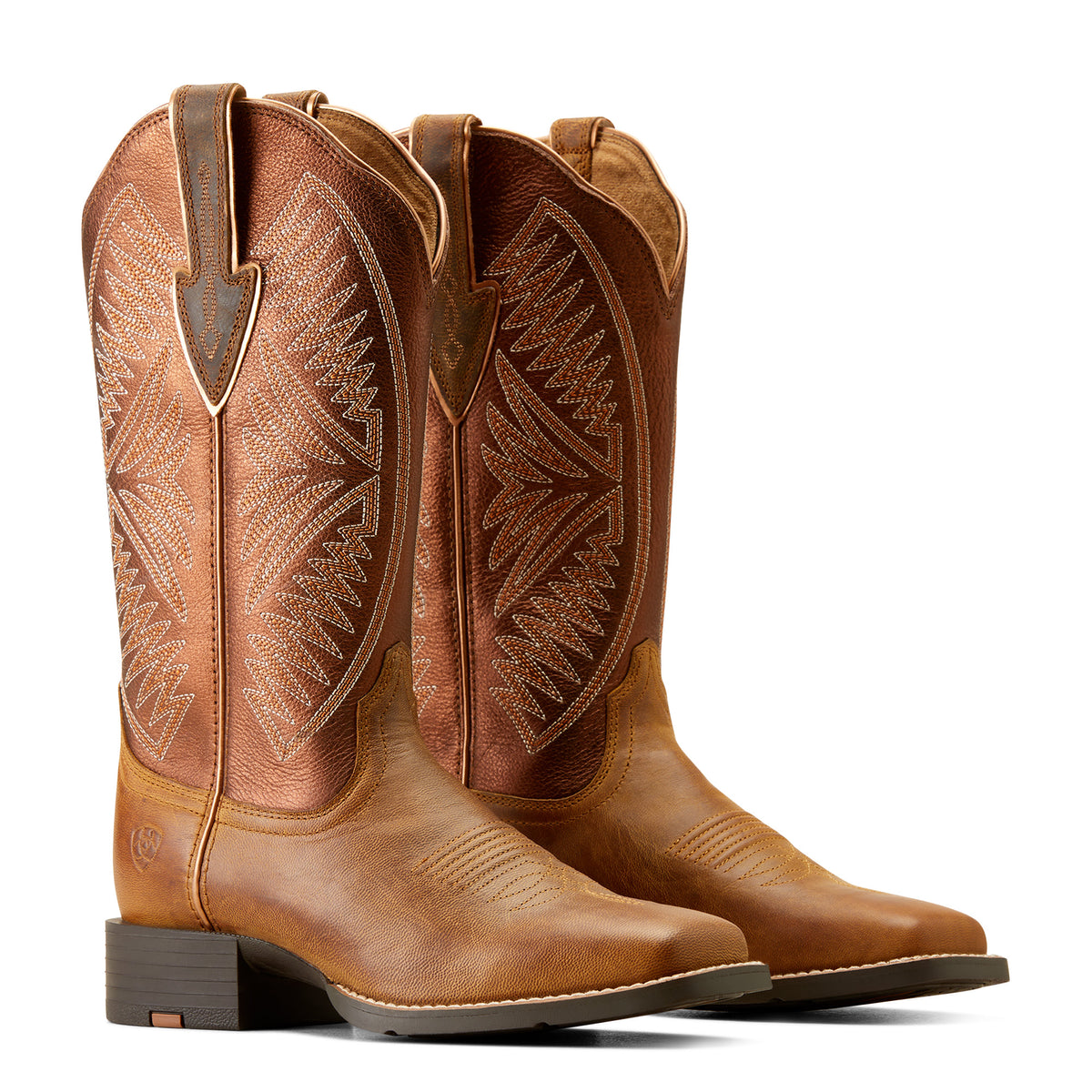 Ariat Women's Round Up Ruidoso (Pearl/Burnished Chestnut)