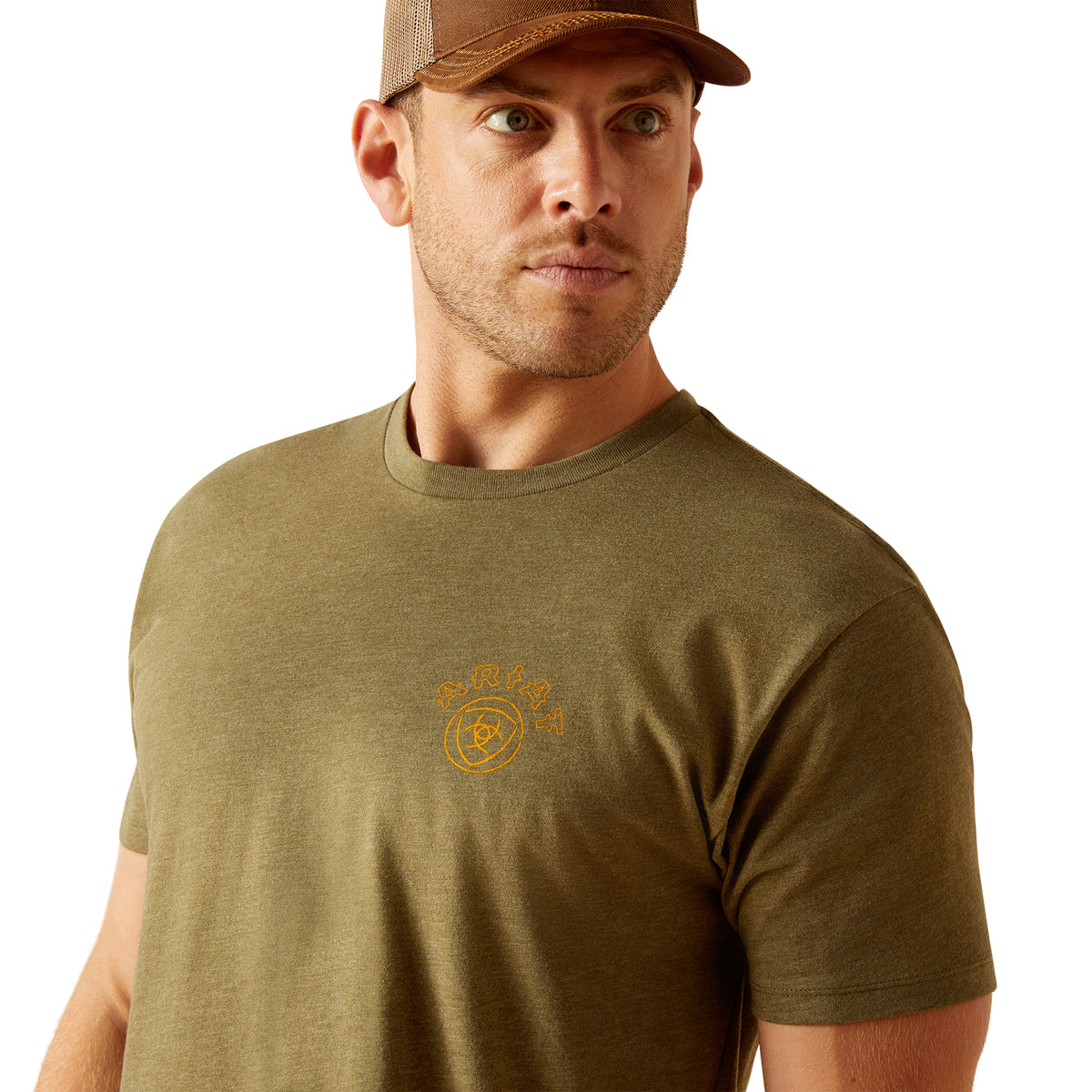 Ariat Men's Bisbee Circle S/S T-Shirt (Military Heather)