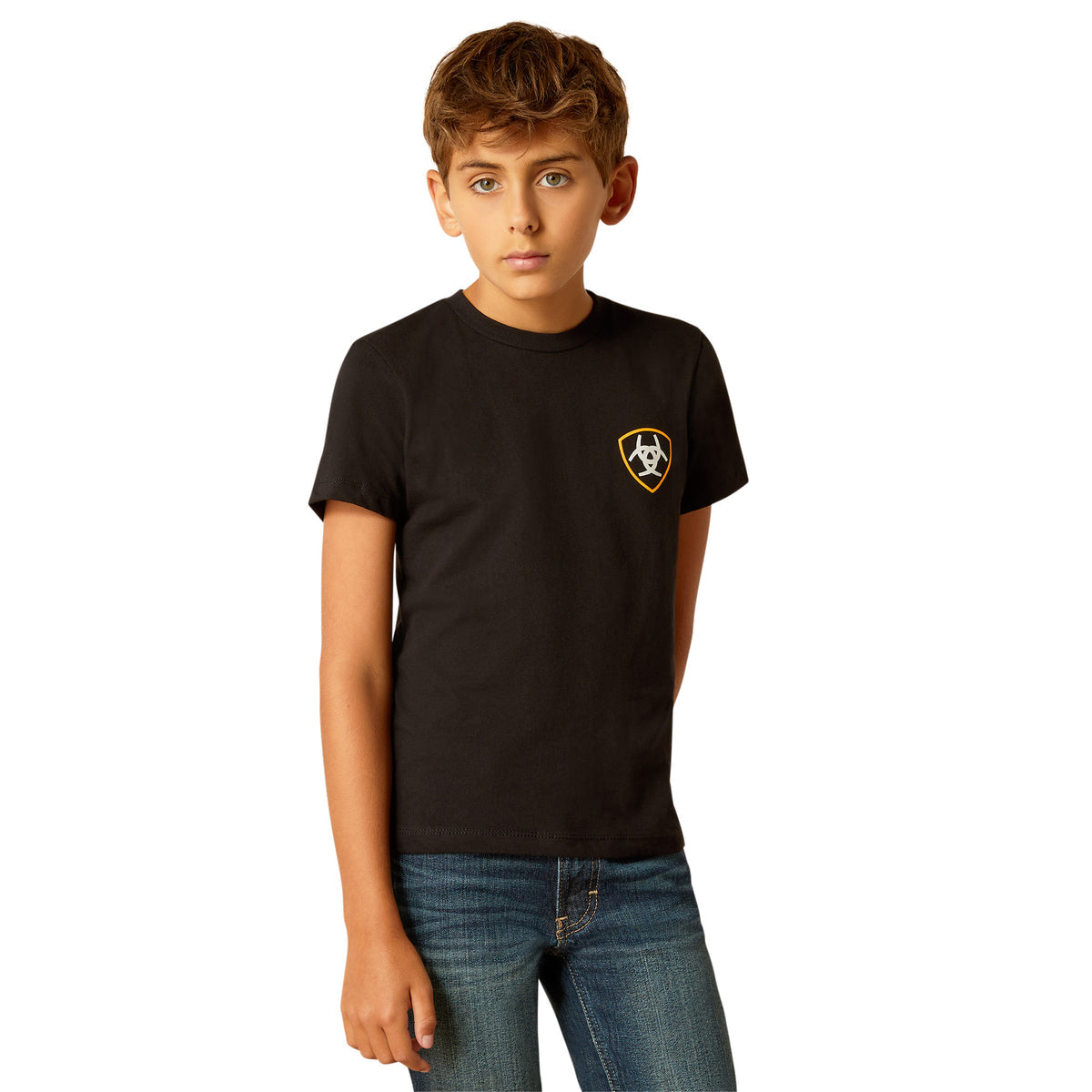 Ariat Boys DMND Mountain T-Shirt (Black)