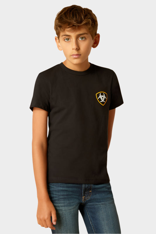 Ariat Boys DMND Mountain T-Shirt (Black)