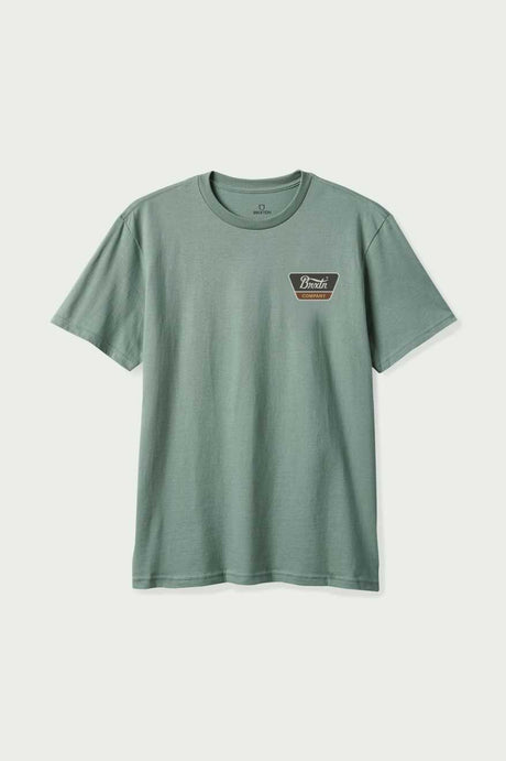 Brixton Mens Linwood S/S Standard T-Shirt (Chinois Green)