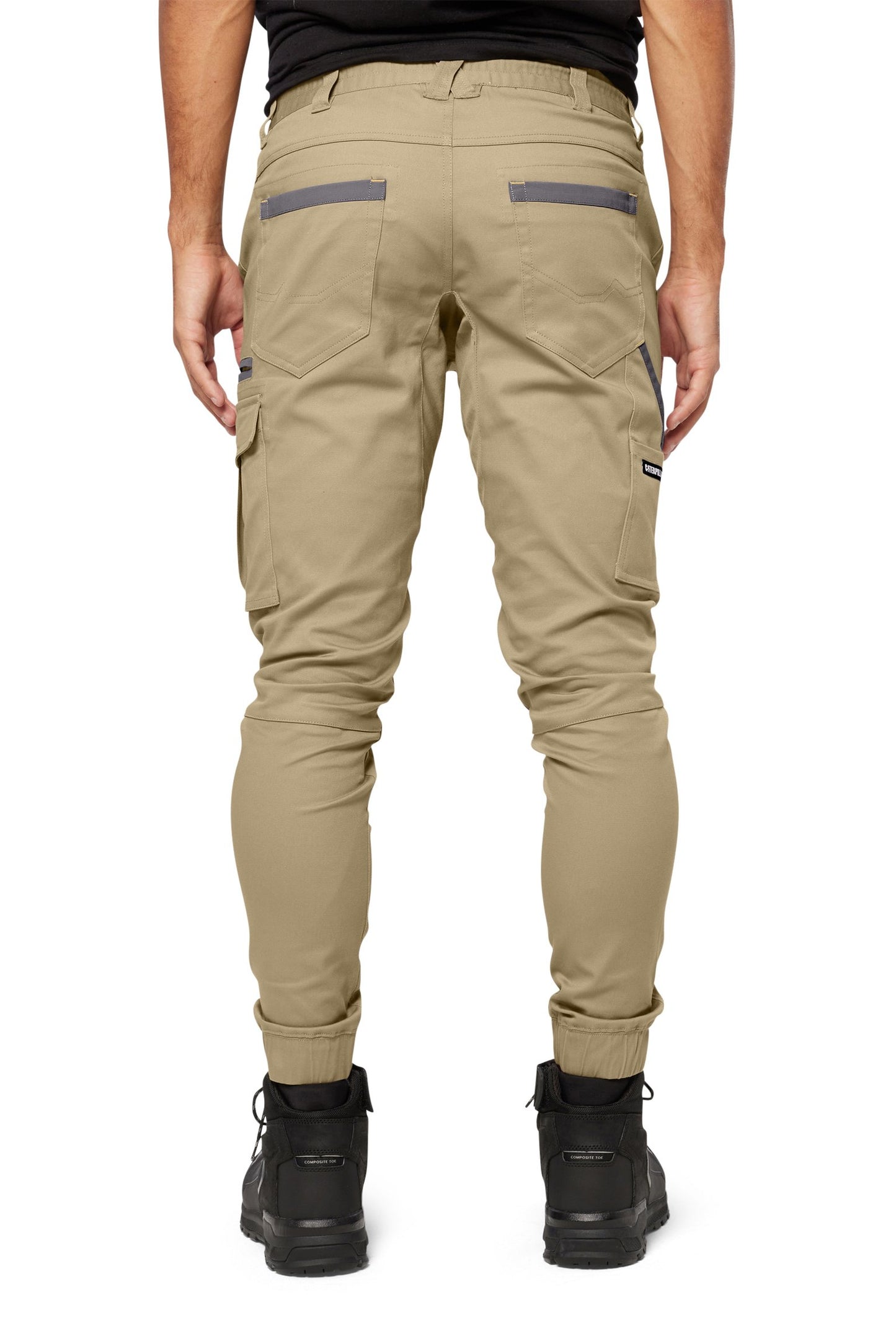 CAT MEN'S CUFFED DYNAMIC PANT - KHAKI