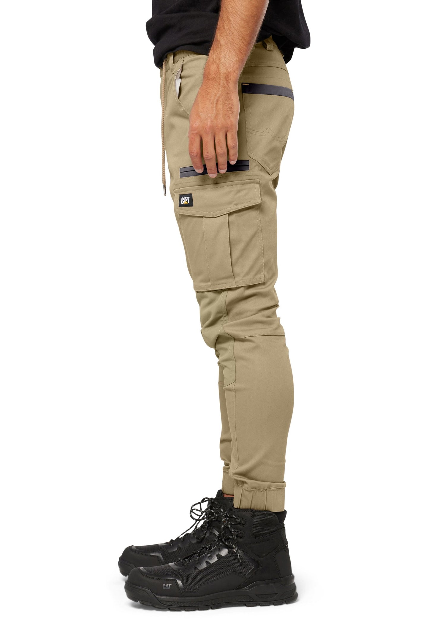 CAT MEN'S CUFFED DYNAMIC PANT - KHAKI