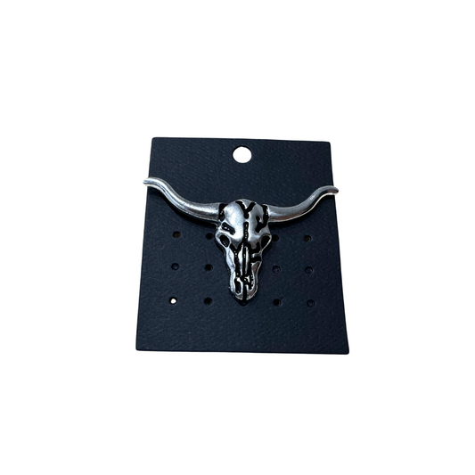 Austin Accent Hat Pin Longhorn Silver