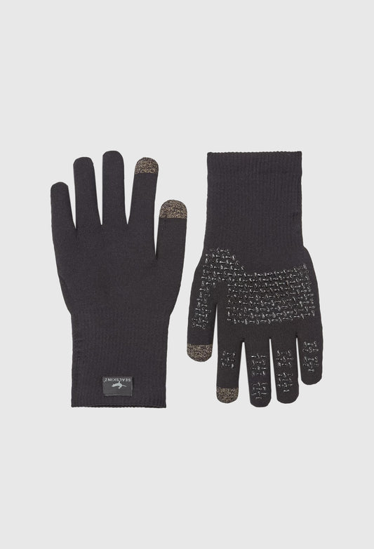 Sealskinz Waterproof All Weather Ultra Grip Knitted Glove (Black)