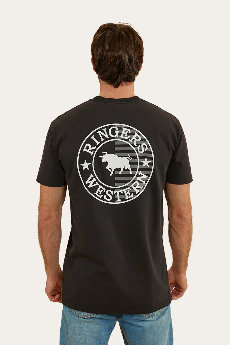 Ringers Western Men's Signature Bull Flag Stock Fit T-Shirt