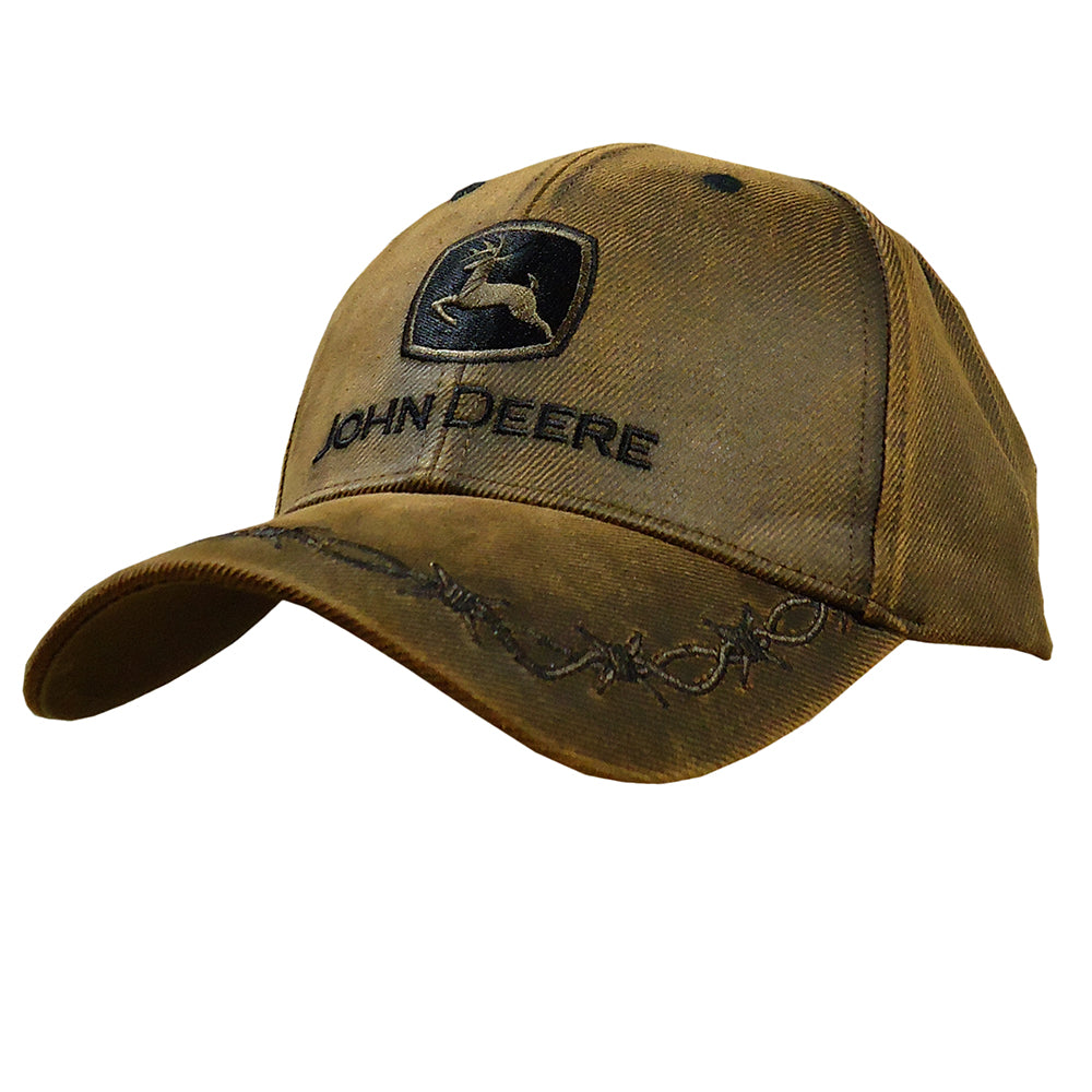 John Deere Oilskin Cap - Brown