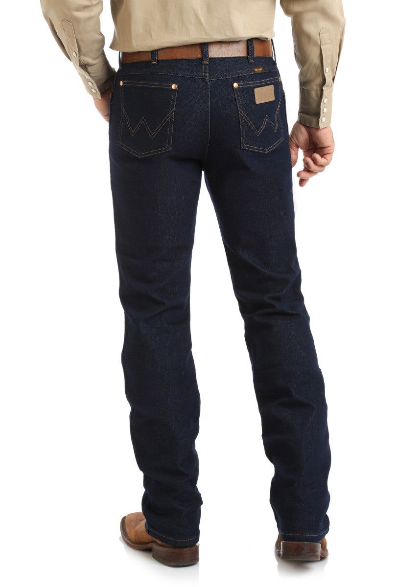 WRANGLER MENS COWBOY CUT ACTIVE FLEX JEAN (PREWASHED INDIGO) 34L