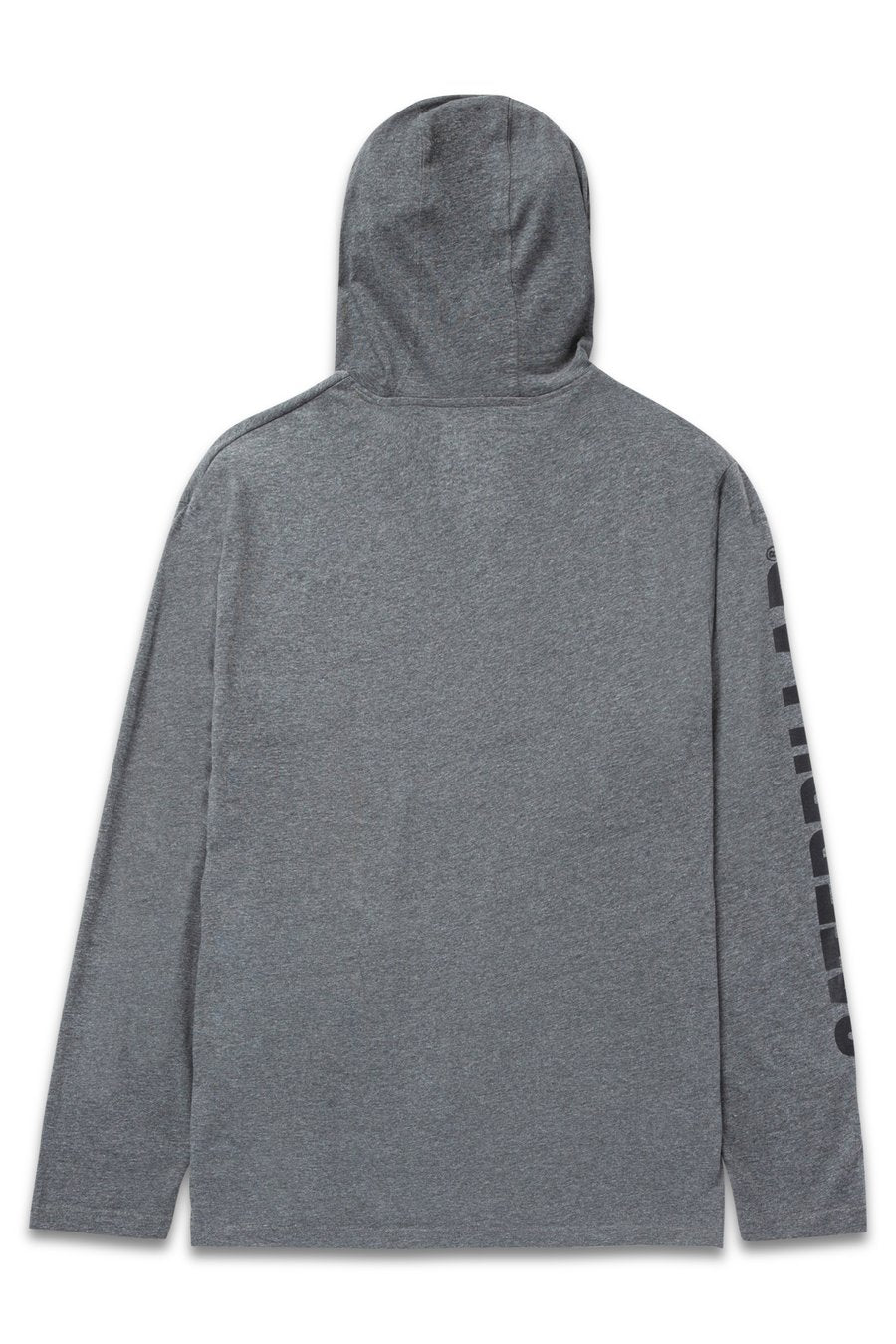 CAT UPF HOODED BANNER LONG SLEEVE TEE (GREY) - CLEARANCE