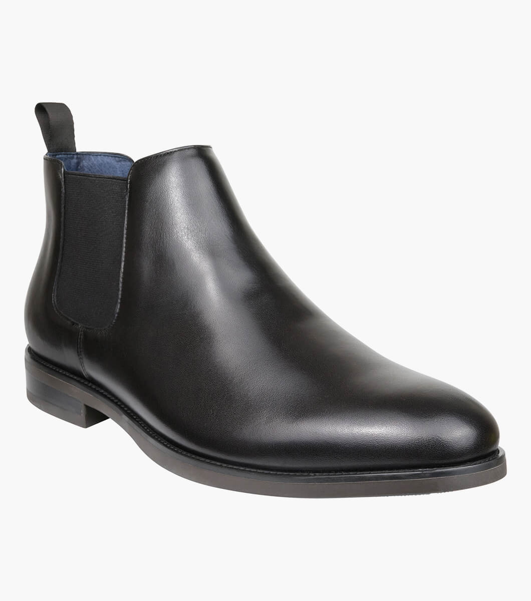 Florsheim Ceduna Plain Toe Chelsea Boot - Black