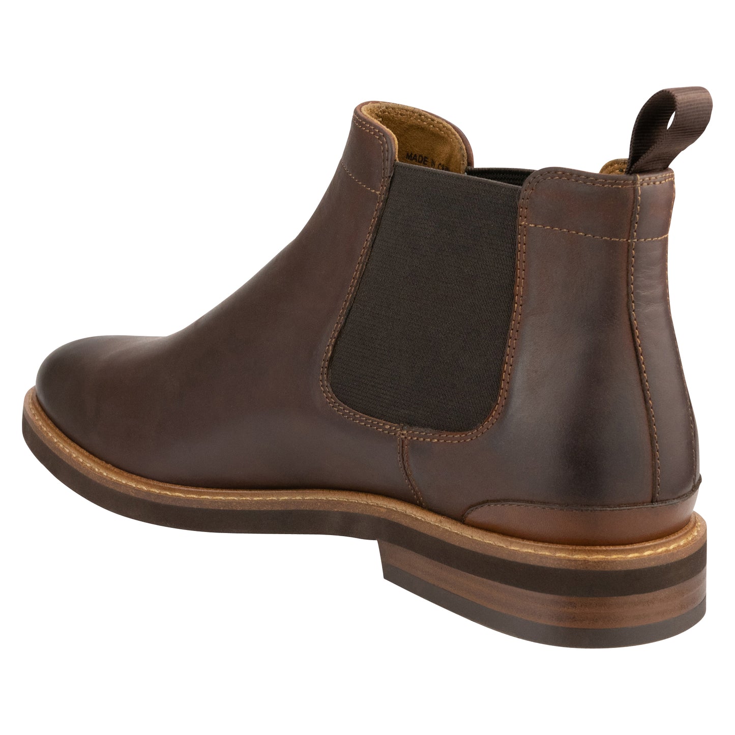 FLORSHEIM HIGHLAND CHELSEA PLAIN TOE GORE BOOT (BROWN)