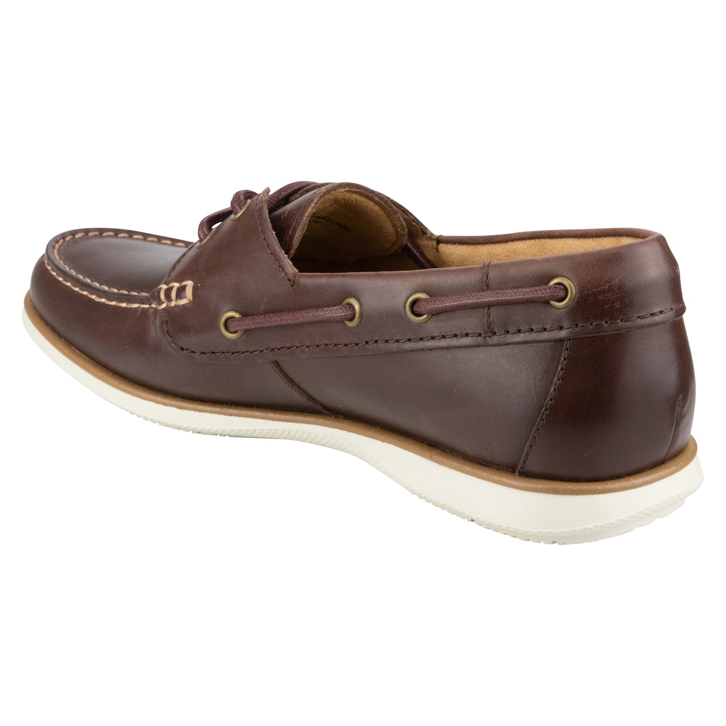 FLORSHEIM ATLANTIC 2 EYE CASUAL BOAT SHOE (REDWOOD)