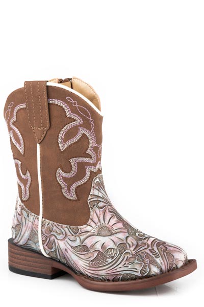 Roper Raya Boot - White / Floral Brown