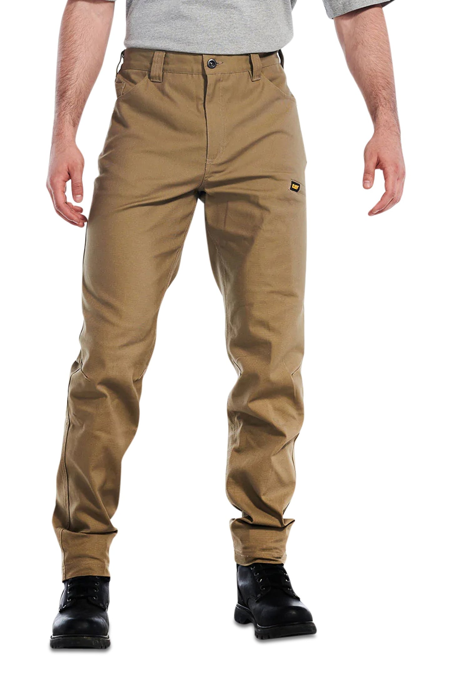 CAT MEN'S STRETCH CANVAS UTILITY PANT - KHAKI