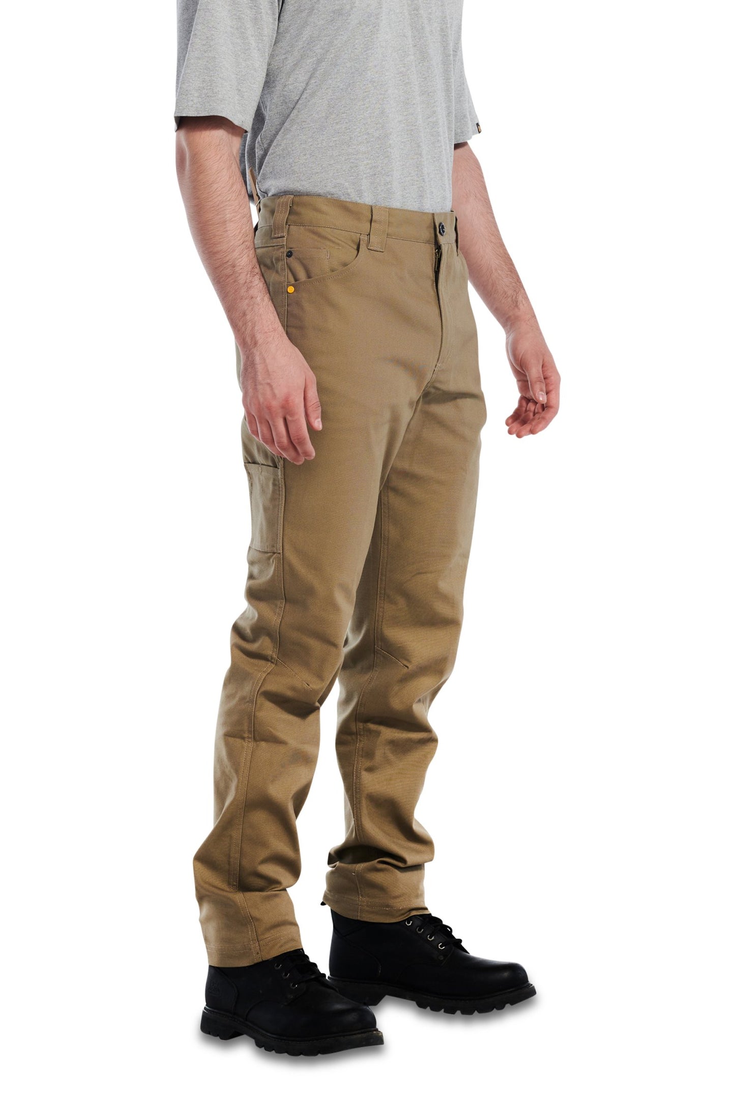 CAT MEN'S STRETCH CANVAS UTILITY PANT - KHAKI