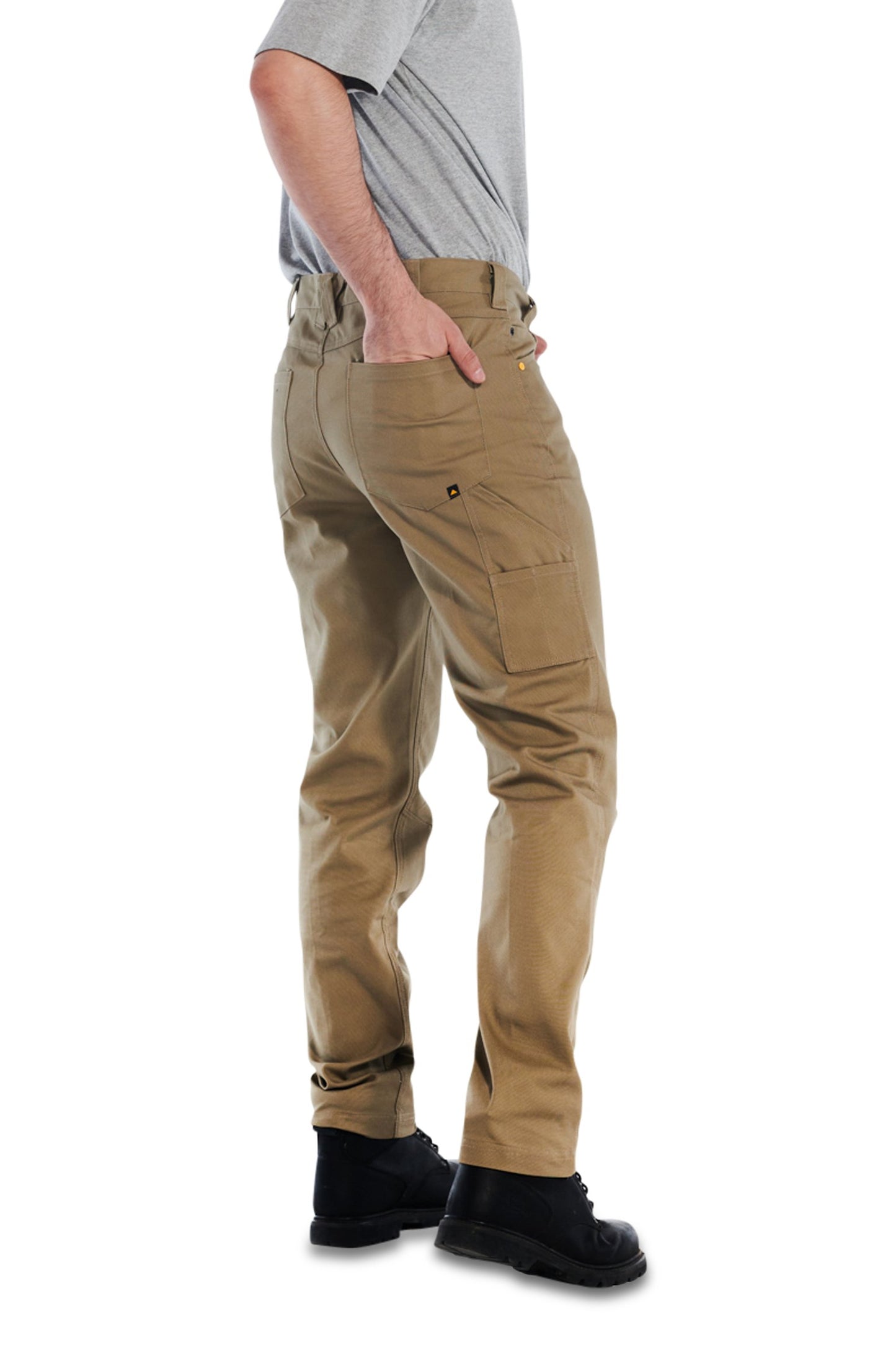 CAT MEN'S STRETCH CANVAS UTILITY PANT - KHAKI