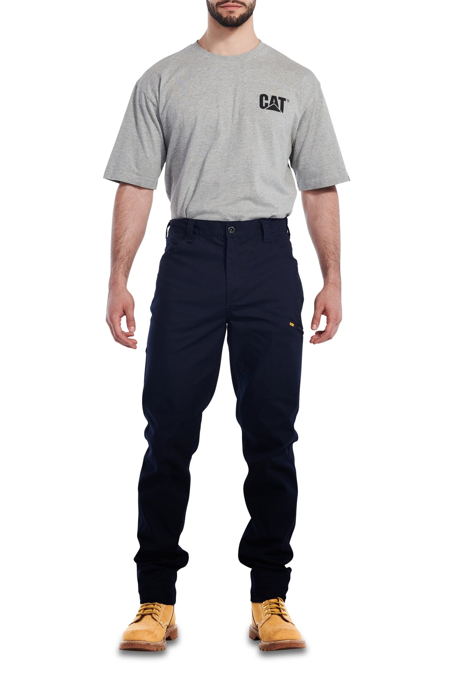 CAT MEN'S STRETCH CANVAS UTILITY PANT - NAVY