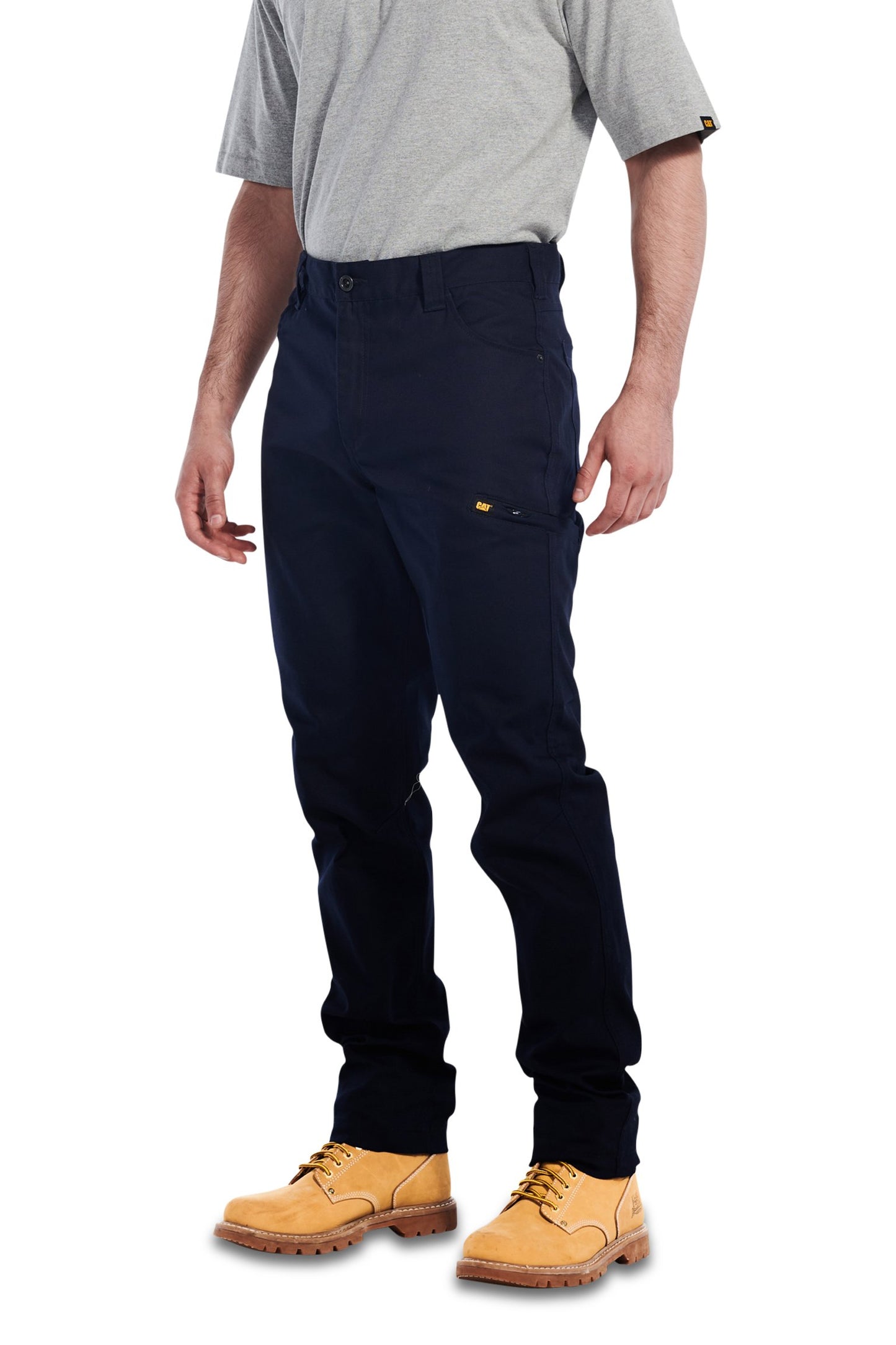 CAT MEN'S STRETCH CANVAS UTILITY PANT - NAVY