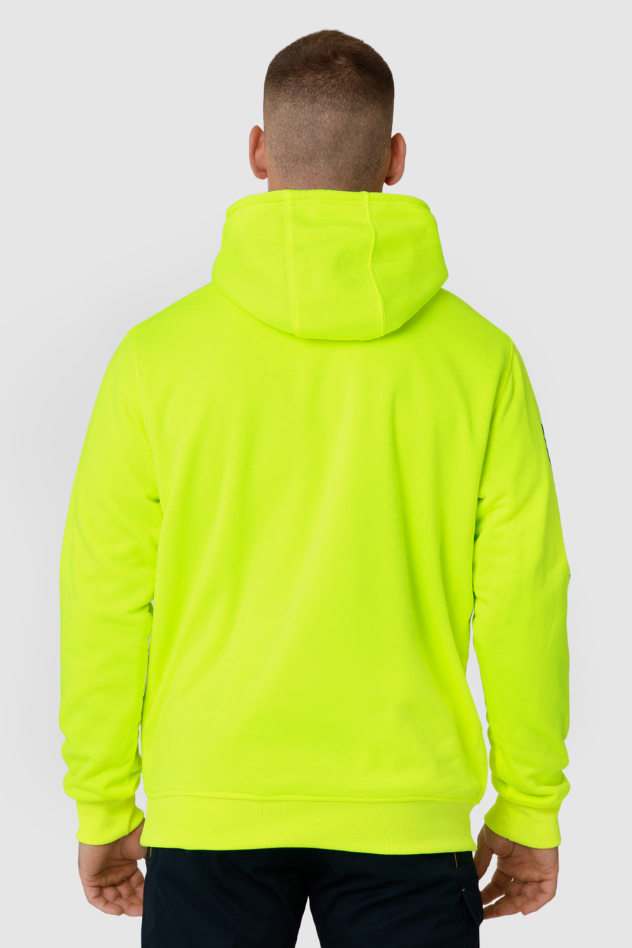 CAT REVERSIBLE BANNER HOODIE - HI-VIS YELLOW / JAUNE