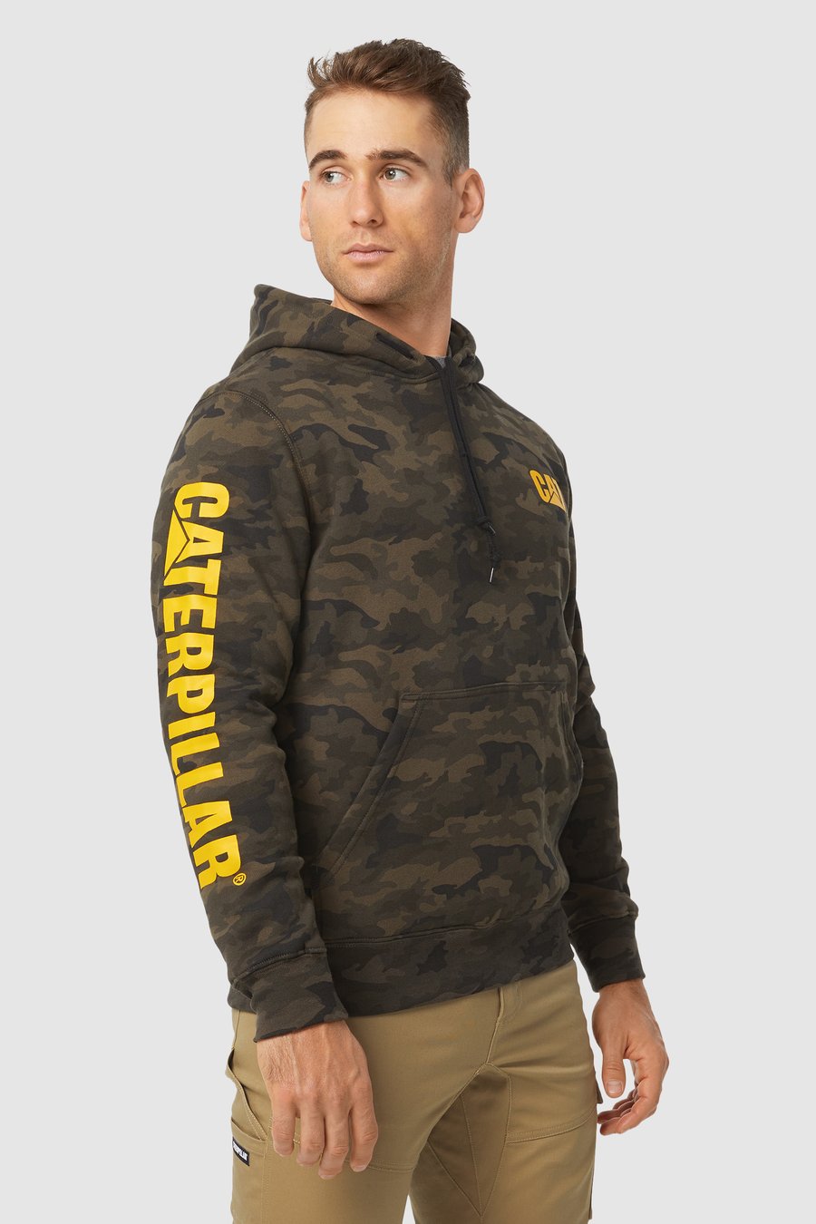 CAT TRADEMARK BANNER HOODED SWEAT - SALE