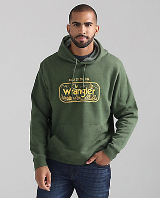 Wrangler Men's Hoodie - Green