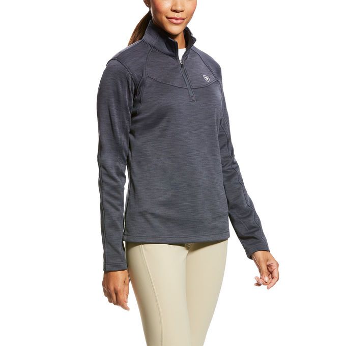 Ariat Women's Conquest 1/4 Zip - Ebony