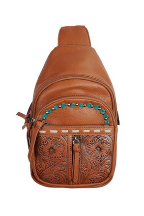 PURE WESTERN NADIA SLING BAG (TAN)