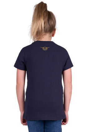 Bullzye Girls Rose S/S Tee (NAVY)