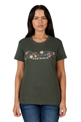 BULLZYE WOMEN'S FLORA SS TEE