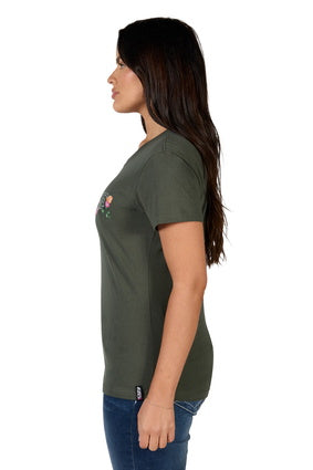 BULLZYE WOMEN'S FLORA SS TEE