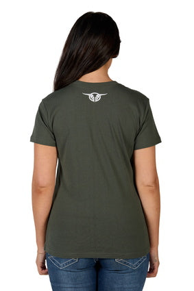 BULLZYE WOMEN'S FLORA SS TEE