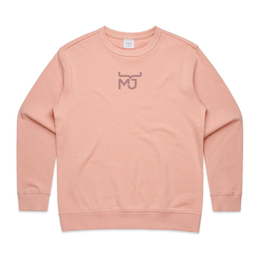 MJ Ladies Lounge Crew Jumper - Pink