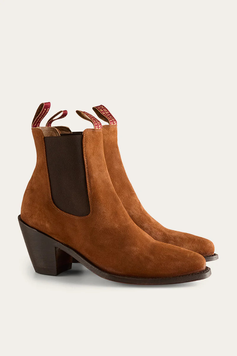 RINGERS WESTERN LADIES ACACIA SUEDE BOOT_Tan