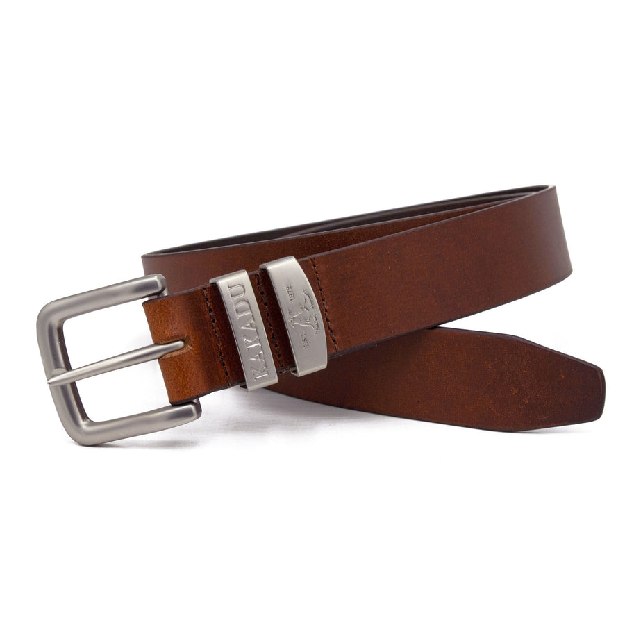 Kakadu Ironbark Belt Double Keeper - Cognac