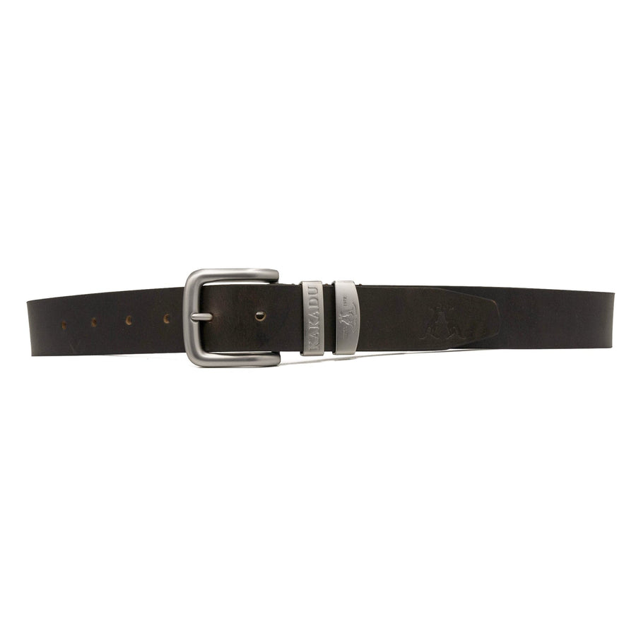 Kakadu Ironbark Belt Double Keeper - Dark Brown