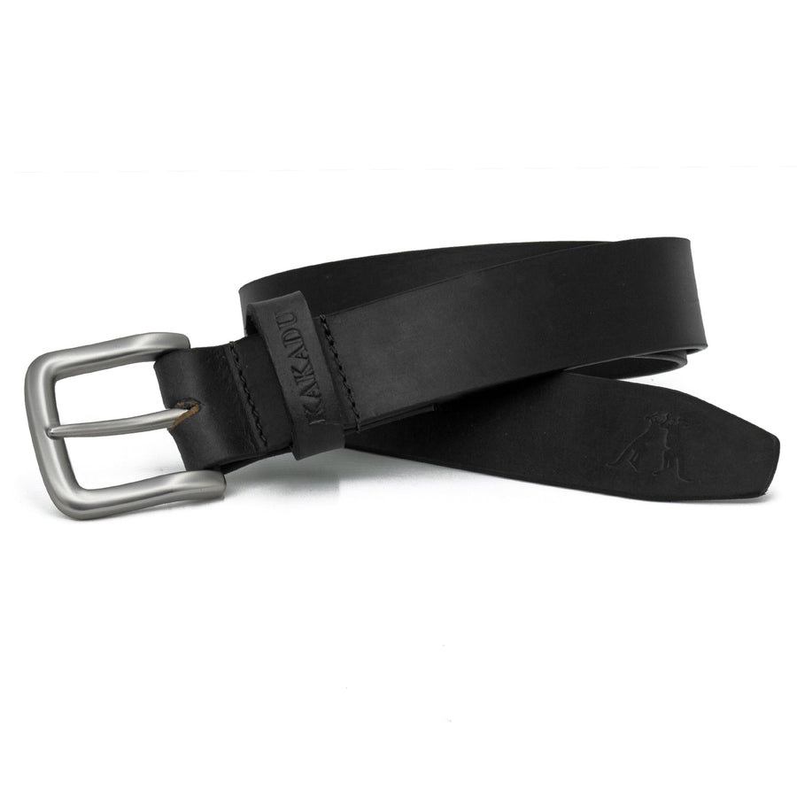 Kakadu Rustler Belt Single Keeper - Black