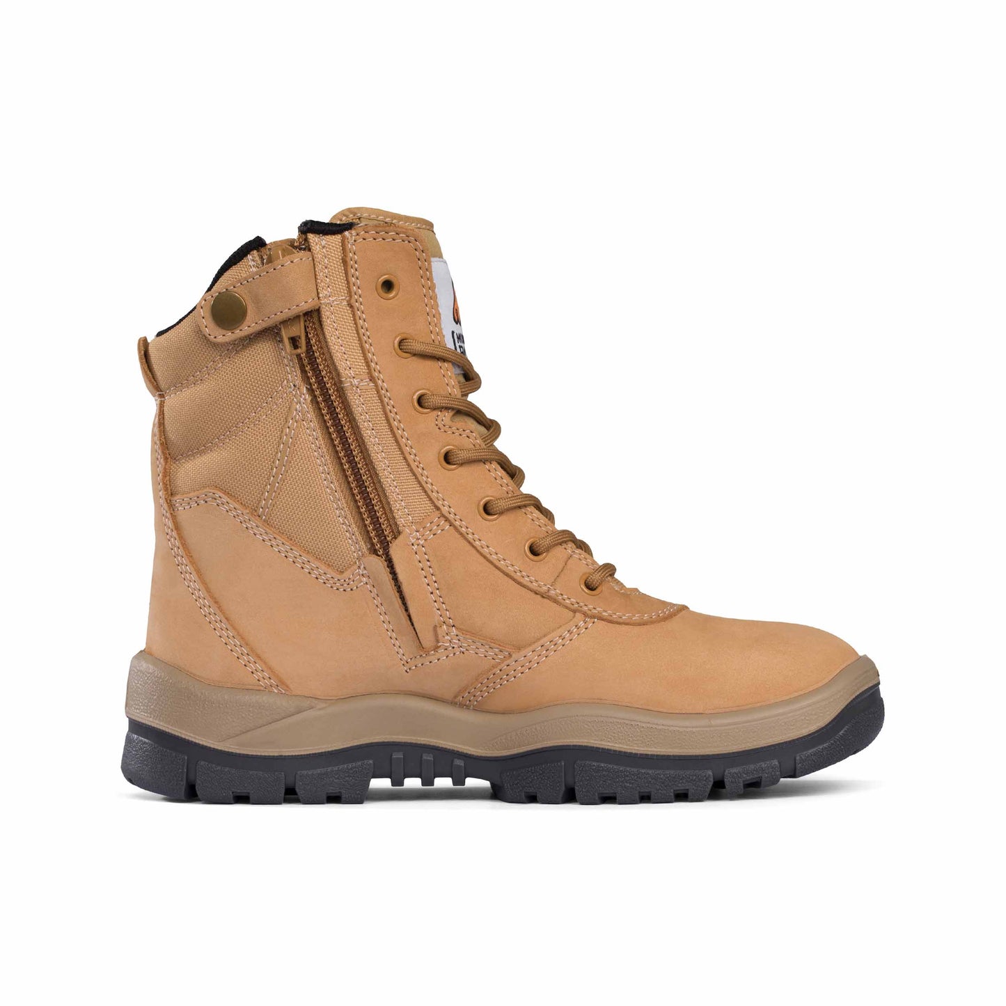 Mongrel Wheat High Leg ZipSider Boot (Steel Toe)