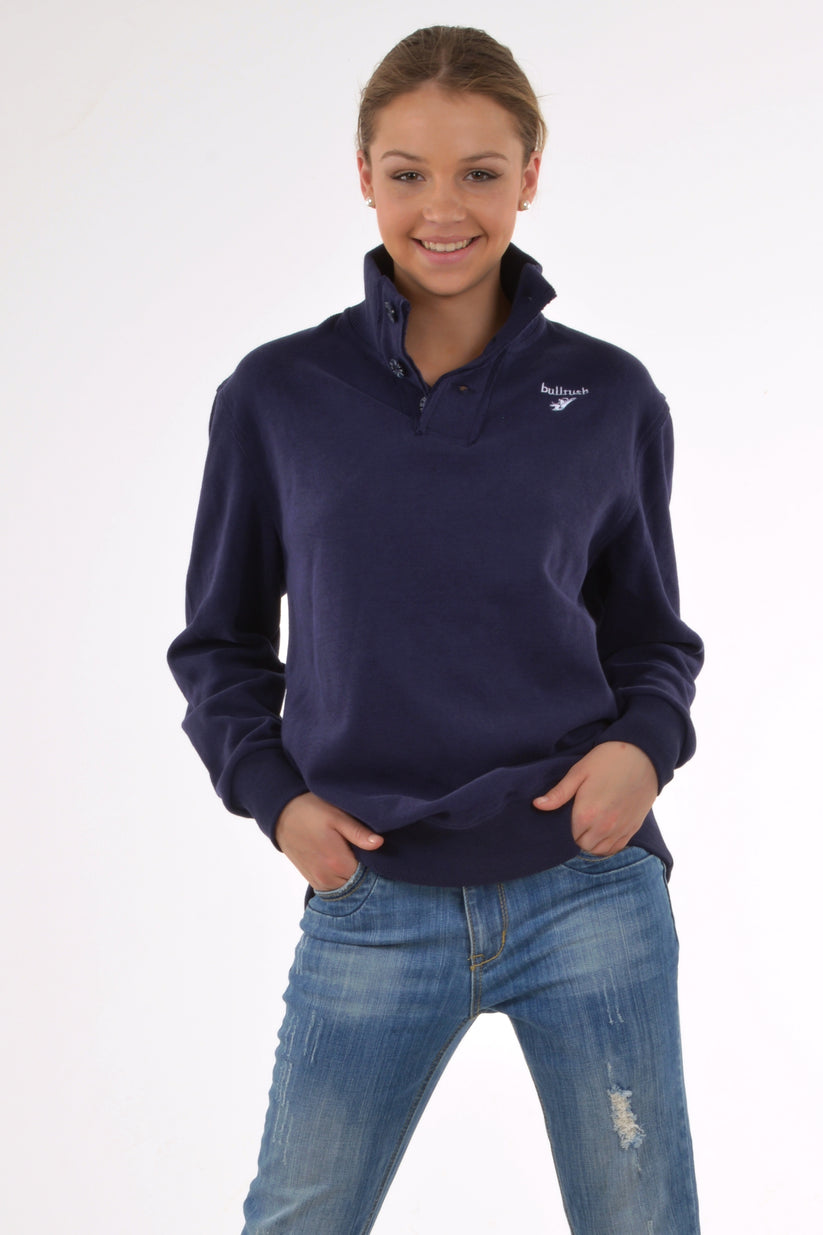 Bullrush Ladies 3 Button Sweat_Navy